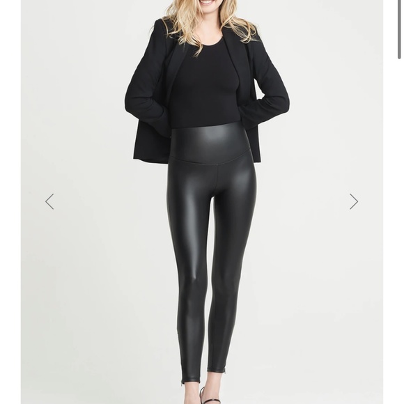 Yummie by Heather Thomson Pants - Yummie Faux Leather Leggings - NWOT
